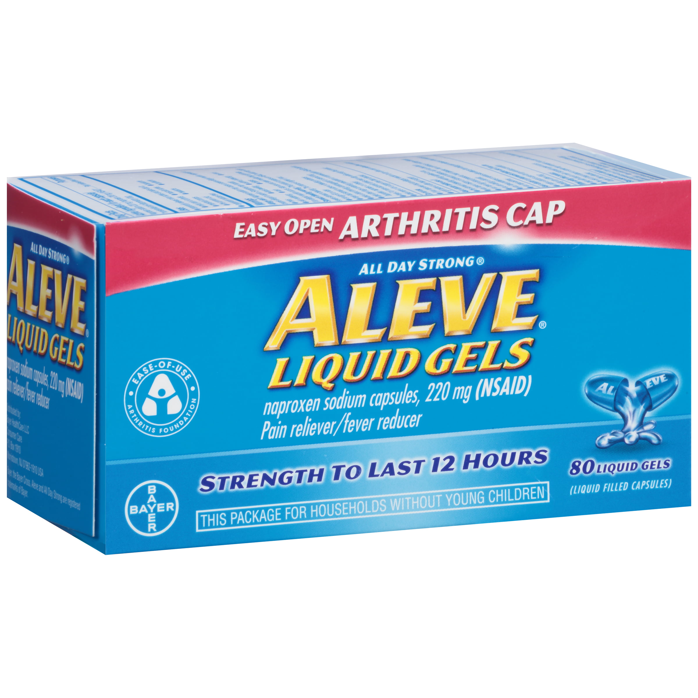 aleve easy open arthritis cap pain reliever/fever reducer naproxen