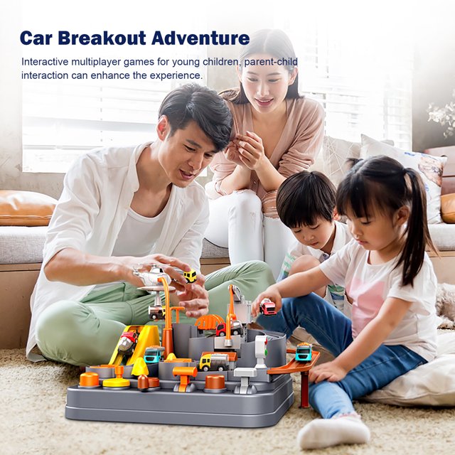 Car Adventure Toys - Pistas de carreras de autos de juguete educativo preescolar para niños Boy Girl Ndcxsfigh libre de BPA