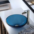 thumbnail image 3 of MR Direct 601 Aqua Vessel Sink Ensemble with a Brushed Nickel finish 731 faucet, pop-up drain, and sink ring., 3 of 8