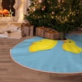 thumbnail image 5 of Rateoe Cute Ducky Pattern Christmas Tree Skirt with Ties, Christmas Tree Decorations, Farmhouse Christmas Decor Xmas Holiday Decorations-48", 5 of 6