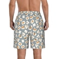 thumbnail image 3 of Naloa White Popcorn Men's Beach Shorts, Surfing shorts, Swim trunks, Quick Dry Swim Trunks for Surfing Beach Fun - XX-Large, 3 of 9