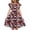 Red, variant on THDHVS Kids Dress,Delightful Summer Dress with Double Ruffle Sleeves for Girls Casual Wear Outdoor Activity and Special Day,Dresses for Girls Camouflage