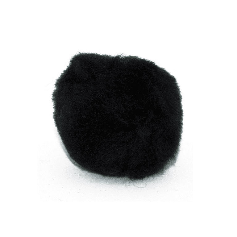 7-8,5 EXTRA LARGE BLACK Pom Poms! Double Raccoon Pom Pom Giant Pom Po –  SunnyBunnyCrochet