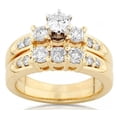 thumbnail image 4 of Classic Cheap Diamond Wedding Ring Set 1 Carat Round Cut Diamond on Gold, 4 of 4