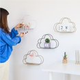 thumbnail image 5 of mmirethe Forme Nuage Fer Étagères de Rangement Suspendu Décor Pot de Fleurs Étagère de Rangement Boîte de Rangement Mur Livre Figurines Affichage, 5 of 5