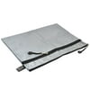 Uxcell Gray Nylon Football Pattern 2 Slots A4 Paper Document Files Zipper Bag Holder