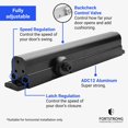 thumbnail image 3 of Commercial Door Closer FS-8400B Heavy Duty Adjustable Grade 1 Standard Automatic Door Closing Hinge - ADA Compliant UL & CUL UL10C Listed - Aluminium Finish - High Traffic (Black), 3 of 8