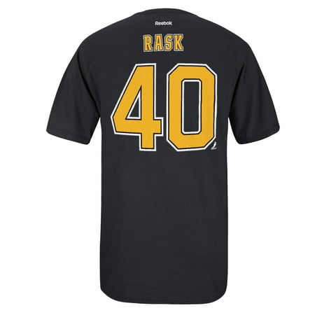 Boston Bruins Reebok NHL Tuukka Rask #40 Hd Player Name And Number T-Shirt (Best Nhl Players By Position)