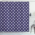 thumbnail image 1 of Ambesonne American Shower Curtain, Flag with Stars, 69"Wx84"L, Purple White, 1 of 3