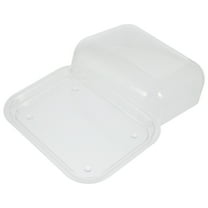 MLINS 1Pc Rectangular Butter Dish with Cover Fresh-Keeping Box in 5.7X4.7in for Use