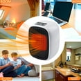 thumbnail image 3 of Portable Heater under $5! kkbbma Ceramic Space Heater 500W Portable Desktop Heater with Fan Personal Heater for Office Bedroom Home Safe Heating Winter Warm Air Circulator, 3 of 9