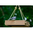 thumbnail image 5 of Birds Choice Modern Farmhouse Small Hanging Platform Bird Feeder, Natural Teak, 5 of 5