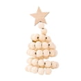 thumbnail image 3 of Adornos navideños de cuentas de madera para árbol de Navidad, decoración navideña coleccionable rústica en miniatura Color de la madera, 3 of 9