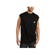 Caterpillar Cat Trademark Sleeveless Pocket Tee, Black, Large, Black, Size Large