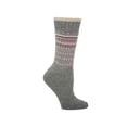 thumbnail image 6 of Polar Heat Women’s Winter Weight Wool Socks, 3 Pack Cozy Thermal Socks, Geometric Gray & Pink, 6 of 6