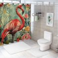 thumbnail image 7 of Orinice Flamingo Shower Curtain for Bathroom Flamingo Shower Curtain Set with Hooks Flamingo Bathroom Decor Pink Flamingo Gifts Polyester Shower Curtain Waterproof Washable Durable  69x72, 7 of 7