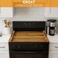thumbnail image 4 of SpaceAid Noodle Board Stove Kitchen Cover with Handles, Stove Top Covers Cover, Natural Acacia, 4 of 7