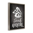 thumbnail image 3 of Stupell Industries Farmhouse Seek Adventure Phrase Brown Floating Frame Canvas Art, 25 x 31, by Ashley Calhoun, 3 of 8