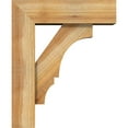 thumbnail image 3 of Ekena Millwork 6"W x 18"D x 22"H Balboa Block Rough Sawn Bracket w/ Offset Brace, Western Red Cedar, 3 of 25