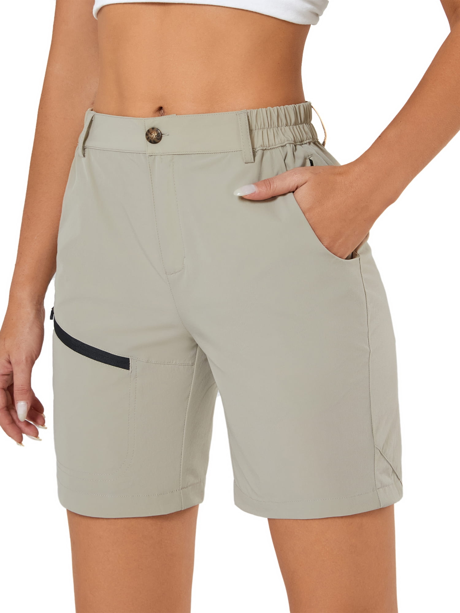 WindRiver Women's Performance Quick Dry Shorts with Zippered Cargo Pockets