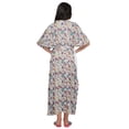 thumbnail image 3 of Moomaya Robe Kaftan d'Été pour Femmes en Coton à Boutons, Manches Kimono, Maternité, 3 of 5