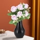 thumbnail image 5 of Ramo de rosas de seda - Flores artificiales de 33" con dalias, hortensias y follaje para decoración del hogar y bodas, 5 of 7