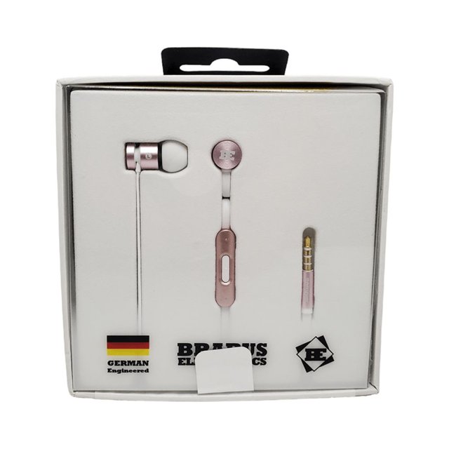 Brabus Electronics Wired Earphones with Deep Bass and Crystal Clear Audio
