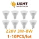 thumbnail image 2 of Bombilla LED superbrillante para el hogar, lámpara GU10 de 1-10 piezas, 3W, 5W, 6W, 7W, 8W, 220-240V, foco Blanco cálido, blanco frío, luz Natural, 2 of 4