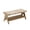 Brushed Light Brown/Seagrass, variant on Nathan James Gugan Mid-Century Light Brown Bench with Removable Ivory Cushion for Bedroom and Hallway