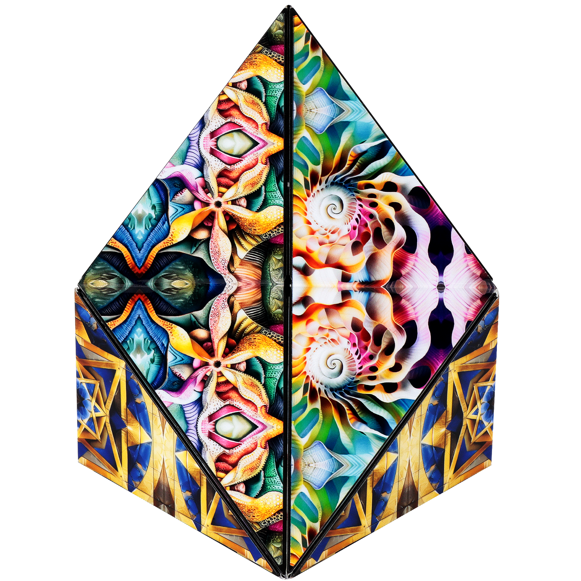 Shashibo² Shape Shifting magnetic puzzle or fidet cube transforms into over 70 shapes from Fun In Motion Toys.