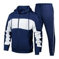 thumbnail image 2 of Dovford Men's Casual Tracksuit Long Sleeve Sweat Suit Running Jogging Athletic Sports Set, 2 of 6