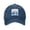 Navy Blue, variant on Men Women Washed Twill Baseball Cap Chicagoan City Flag Art Adjustable Dad Hat Navy Blue
