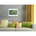 thumbnail image 4 of Réseau Aérien Mondial (Global Air Network) - Fly Routes World Map - France Planisphere - Vintage Airline Travel Poster by Lucien Boucher c.1950 - Fine Art Rolled Canvas Print 27in x 40in, 4 of 4