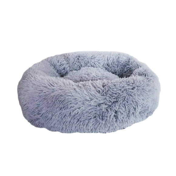 Lit de Couchage pour Animaux de Compagnie Rond Petit Animal Repos Nid Grotte Coussin Chaud Lit d'Hiver d'Automne