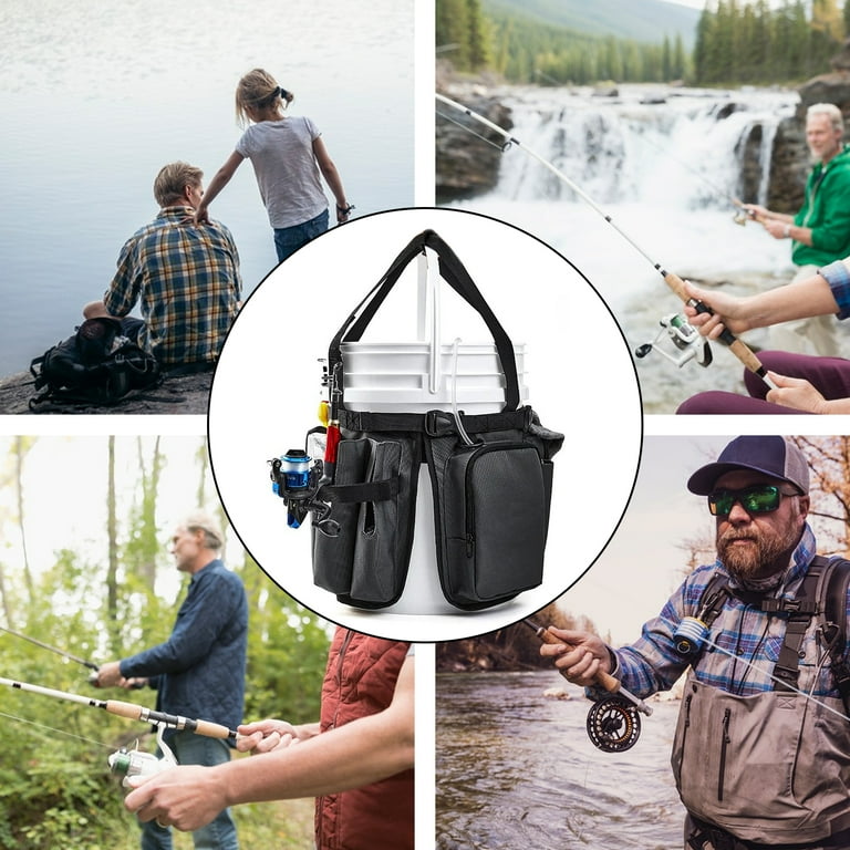 Yeti Bucket Rod Fishing Holder Fishing Backpack 5-Gallon Fishing