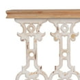thumbnail image 3 of 32 Inch Console Table, Fir Wood, Traditional, Scrollwork, Antique White, Saltoro Sherpi, 3 of 5