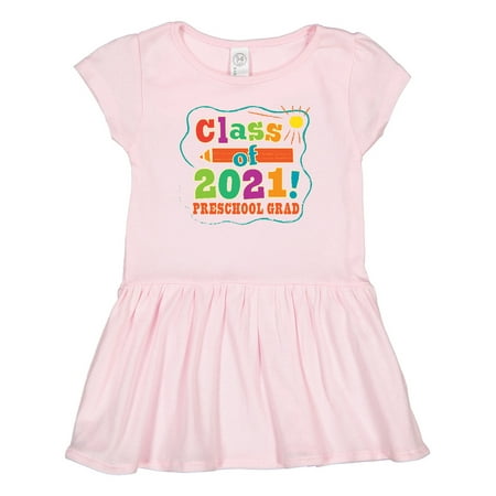 

Inktastic Class of 2021 Preschool Graduation Gift Toddler Girl Dress