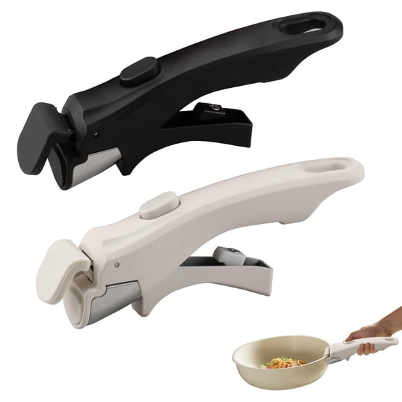 Multifunctional Detachable Pan Handle — Heat-Resistant, Non-Slip Kitchen Tool; Dual-Purpose for Cooking & Serving; Hangable Storage (2-Pack)