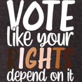 thumbnail image 3 of CafePress - VOTE Like Your Rights Depend On It T Shirt - Mens Football Shirt, 3 of 4