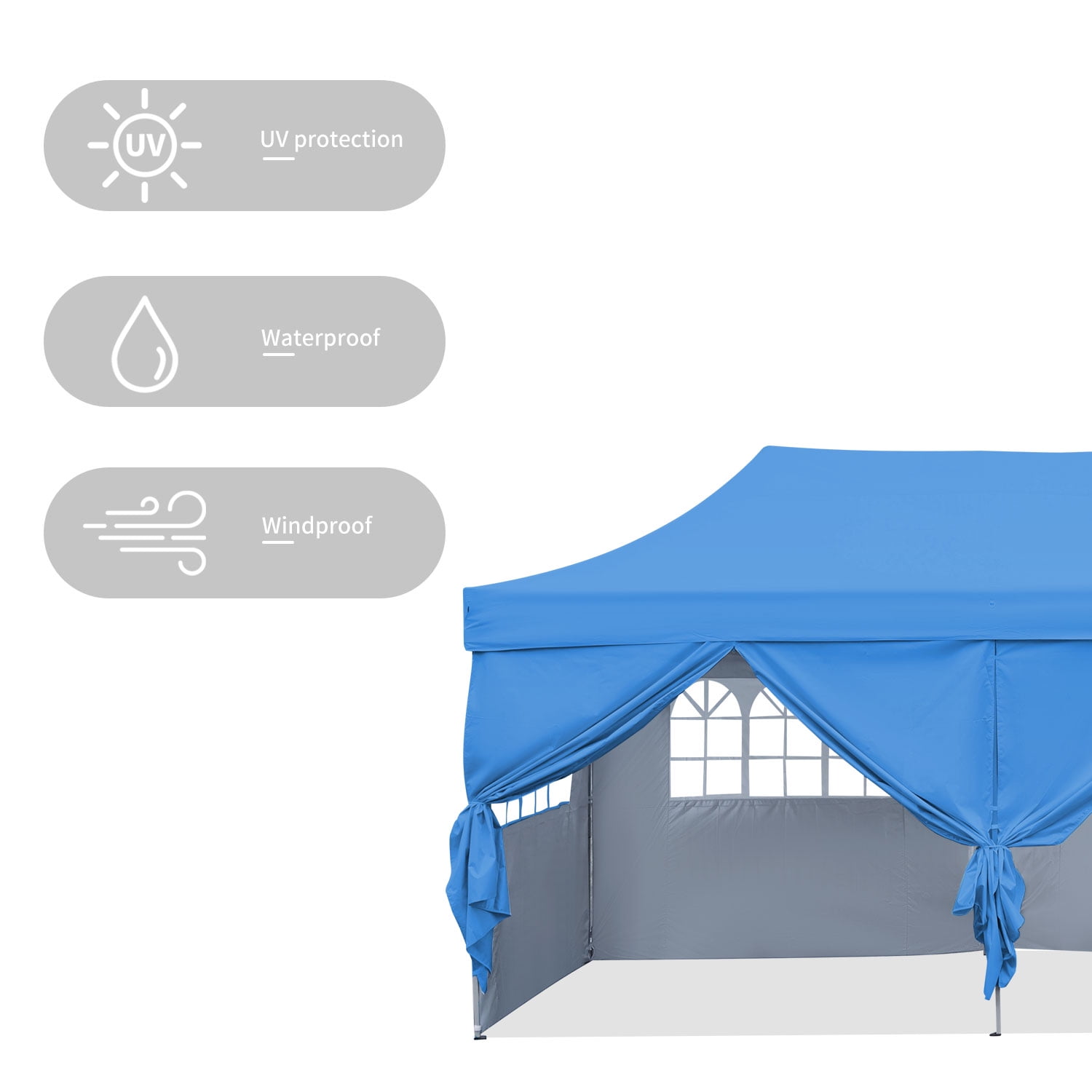 Pop-up Canopy – Water-resistant Outdoor Party Tent With Instant