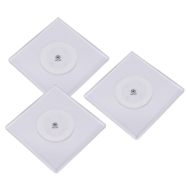 FOMIYES 3Ud Posavasos LED Para Bar Transparente Uso En Fiesta Instalación Batería