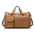 thumbnail image 1 of Bolso cruzado de hombro de gran capacidad con múltiples compartimentos, Caqui, 1 of 2