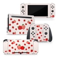thumbnail image 1 of Tacky Design Cute Strawberry Skin Compatible with Nintendo Switch Skin - Premium Vinyl 3M Cream Color Nintendo Switch Stickers Set - Switch Skin for Console, Dock, Joy Con - Decal Full Wrap, 1 of 5