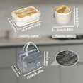 thumbnail image 5 of Bento Box,Lunch Box Set Container Leak-proof Eco-Friendly 1200 ML with Lunch Bag Cup Fork & Spoon, 5 of 7