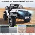 thumbnail image 3 of OLAKIDS 24V Ride on Car with Remote Control, Bluetooth, LED Lights, Horn, Spring Suspension, High/Low Speeds, Soft Start for Kids Aged 3+, 3 of 9