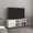 White+Particle Board+Modern, variant on LHYY 51"Wide Tv Stand with One Door Cabinet,Four Open Shelves,Cable Management,Living Room,Tv Room