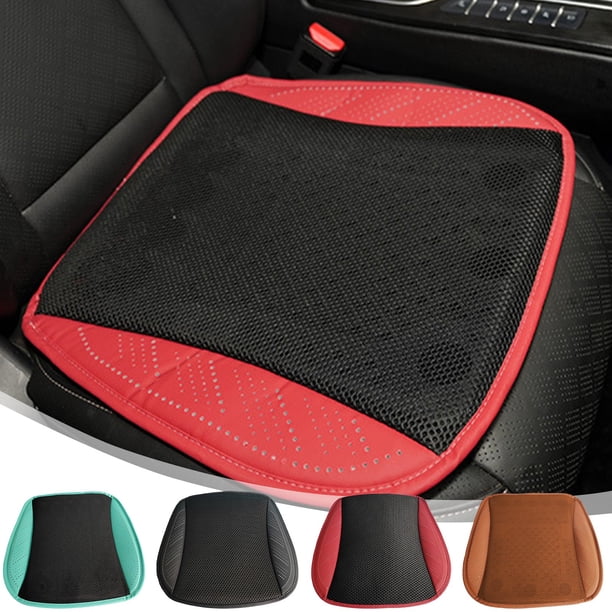Cojín ventilado para coche - Almohadilla de gel transpirable de 45x45cm para oficina y hogar - Azul/rojo/marrón - Alivio de presión y confort fresco