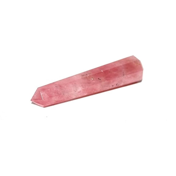Jet Genuine Rose Quartz Obelisk Tower