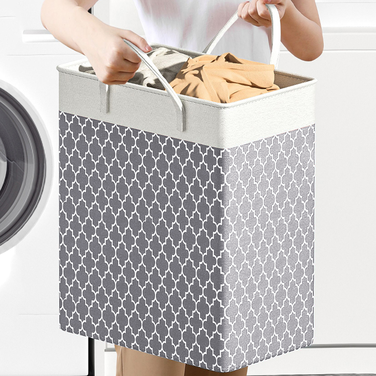 Laundry Hamper,Laundry Bag,ZPL 75L Oxford Fabric Laundry Basket with