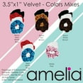 thumbnail image 5 of Amelia Beauty Products, Red Velvet Scrunchies, 3.5in Diameter, Gentle on Hair, Strong Hold, No Snag, No Dents or Creases. 8 Pack, 5 of 8